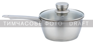 ARDESTO Saucepan with glass lid Gemini Lucca, 1.6l, stainless steel