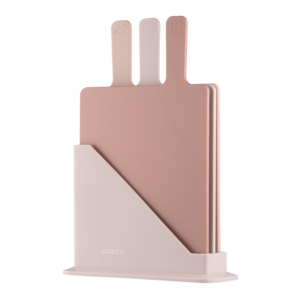Cutting board set on stand ARDESTO Fresh, 3 pcs, 24.1х33х7.9cm, plastic