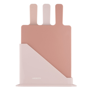 Cutting board set on stand ARDESTO Fresh, 3 pcs, 24.1х33х7.9cm, plastic