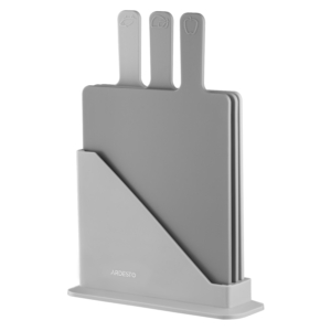 Cutting board set on stand ARDESTO Fresh, 3 pcs, 24.1х33х7.9cm, plastic