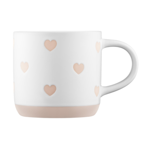 Mug ARDESTO Heart, 420ml, ceramics, white