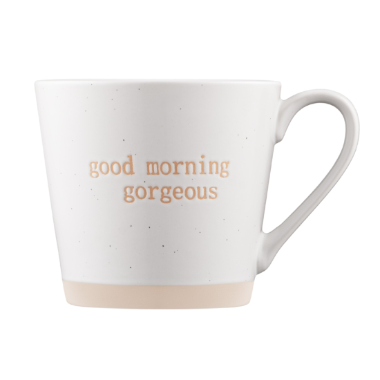Mug ARDESTO Good Morning, 370ml, ceramics, white