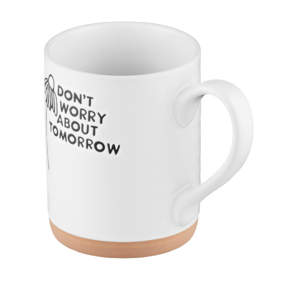 Mug ARDESTO Don’t worry, 535ml, ceramics, white