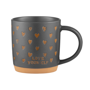 Чашка ARDESTO Alda, 365мл, керамика, серый