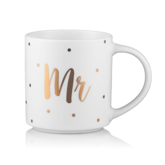 Mug ARDESTO Mr, 280ml, porcelain, white