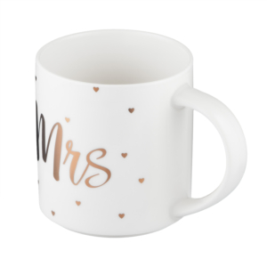 Mug ARDESTO Mrs, 280ml, porcelain, white