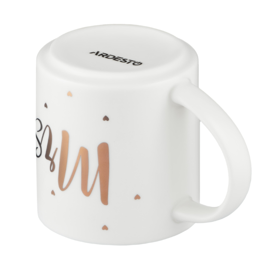 Чашка ARDESTO Mrs, 280мл, порцеляна, білий