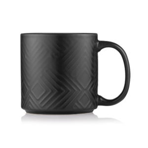 Mug ARDESTO Francesca, 360ml, ceramics, black
