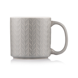 Mug ARDESTO Francesca, 360 ml, ceramics, light gray