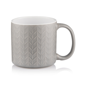 Mug ARDESTO Francesca, 360 ml, ceramics, light gray