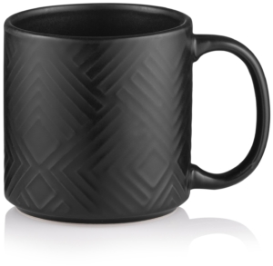 Mug ARDESTO Francesca, 360ml, ceramics, black