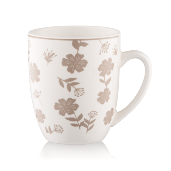 Чашка ARDESTO Ravenna, 360мл, порцеляна, біло-бежевий