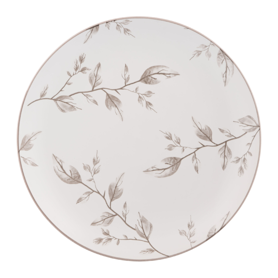 Dinner plate ARDESTO Asti, 26.9cm, ceramic, white-beige
