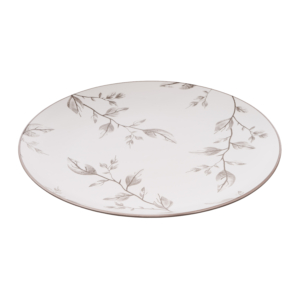 Dinner plate ARDESTO Asti, 26.9cm, ceramic, white-beige