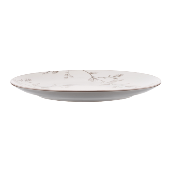 Dinner plate ARDESTO Asti, 26.9cm, ceramic, white-beige