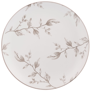 Dinner plate ARDESTO Asti, 26.9cm, ceramic, white-beige