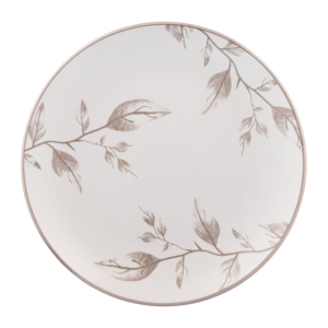Dessert plate ARDESTO Asti, 19.4cm, ceramic, white-beige