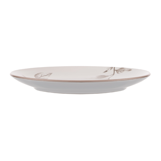 Dessert plate ARDESTO Asti, 19.4cm, ceramic, white-beige