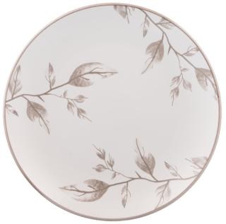 Dessert plate ARDESTO Asti, 19.4cm, ceramic, white-beige