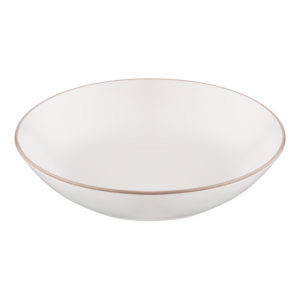 Soup plate ARDESTO Asti 790ml, 20.2cm, ceramic, white