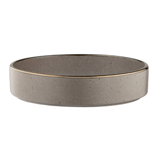 Soup plate ARDESTO Fasano 850мл, 20cm, ceramic, gray-brown