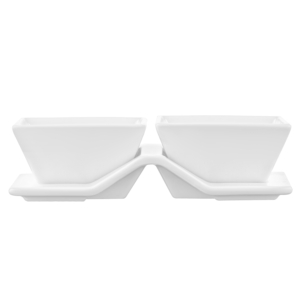 Set for snack ARDESTO, 3pcs, porcelain, white