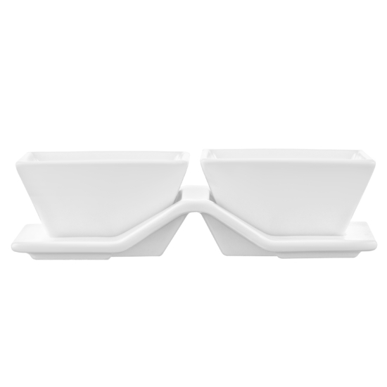 Set for snack ARDESTO, 3pcs, porcelain, white