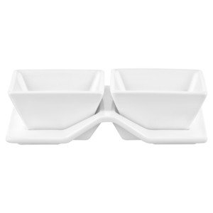 Set for snack ARDESTO, 3pcs, porcelain, white