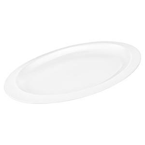 Plate ARDESTO Ancona, 27.2х15.7х2.5cm, porcelain, oval, white