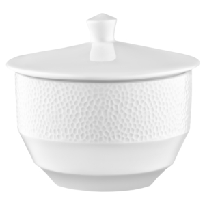 Sugar bowl ARDESTO Ancona 10х9.2cm, 220ml, porcelain, white
