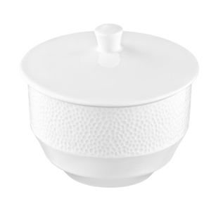 Sugar bowl ARDESTO Ancona 10х9.2cm, 220ml, porcelain, white