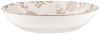 Soup plate ARDESTO Ravenna 790ml, 20cm, porcelain, white-beige