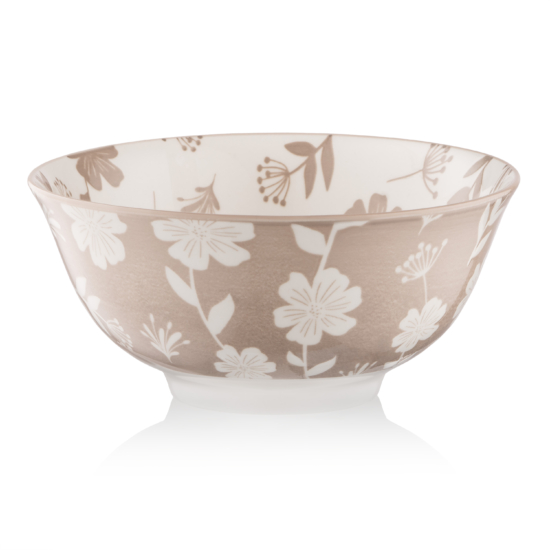 Bowl ARDESTO Ravenna, 620ml, 15cm, porcelain, white-beige