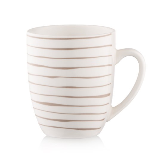 Набор чашек ARDESTO Ravenna, 4шт., 360мл, фарфор, бело-бежевый