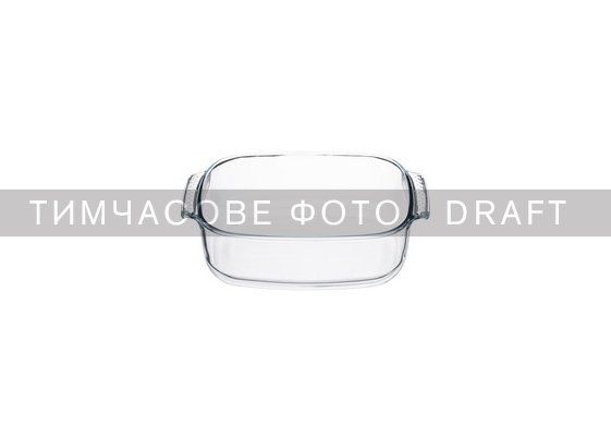 Baking pan ARDESTO Black Mars 34.4x22x6cm, borosilicate glass, rectangular, transparent