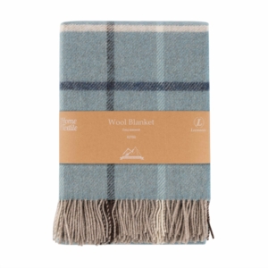 Blanket ARDESTO Leonardo Alpina  140×200 cm, 100% wool, blue