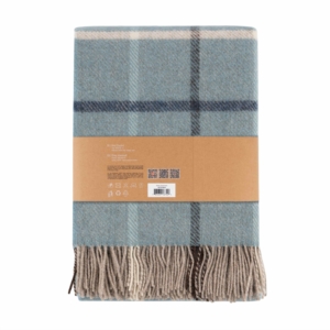 Blanket ARDESTO Leonardo Alpina  140×200 cm, 100% wool, blue