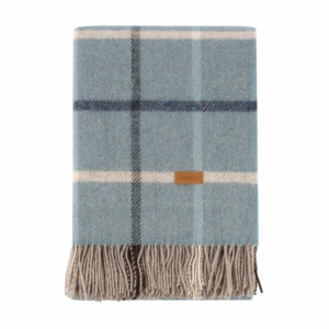 Blanket ARDESTO Leonardo Alpina  140×200 cm, 100% wool, blue