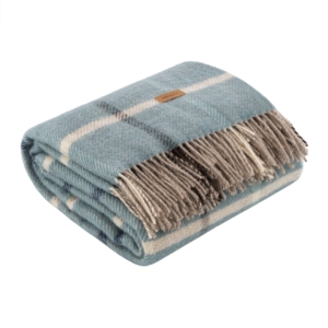 Blanket ARDESTO Leonardo Alpina  140×200 cm, 100% wool, blue