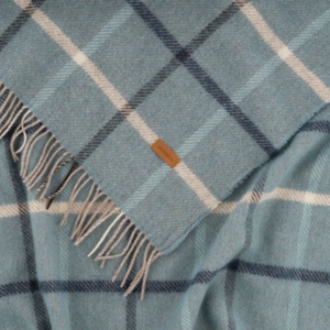 Blanket ARDESTO Leonardo Alpina  140×200 cm, 100% wool, blue