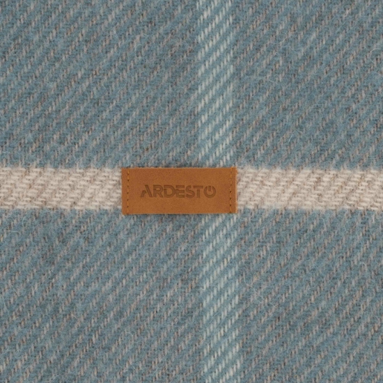 Плед ARDESTO Leonardo Alpina, 140×200 см, 100% шерсть, голубой