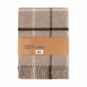 Плед ARDESTO Leonardo Alpina, 140×200 см, 100% шерсть, бежевый