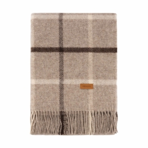 Плед ARDESTO Leonardo Alpina, 140×200 см, 100% шерсть, бежевый