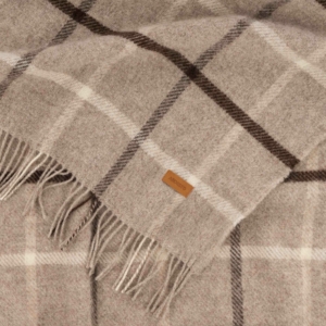 Плед ARDESTO Leonardo Alpina, 140×200 см, 100% шерсть, бежевый