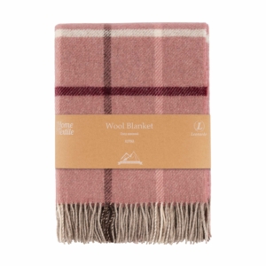 Плед ARDESTO Leonardo Alpina, 140×200 см, 100% шерсть, розовый