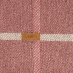 Плед ARDESTO Leonardo Alpina, 140×200 см, 100% шерсть, розовый