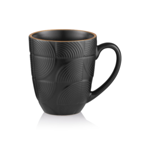 Mug ARDESTO Dafne, 380ml, ceramic, black