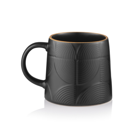 Mug ARDESTO Dafne, 420ml, ceramic, black