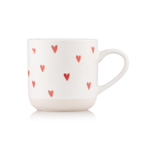 Mug ARDESTO Heart, 350ml, ceramic, white