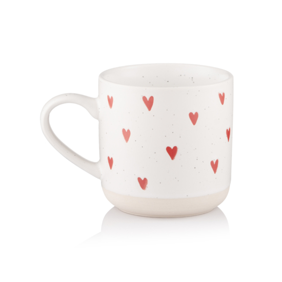 Чашка ARDESTO Heart, 350мл, керамика, белый